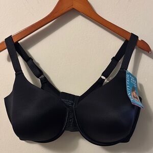 Vanity Fair Black Full-Coverage Bra